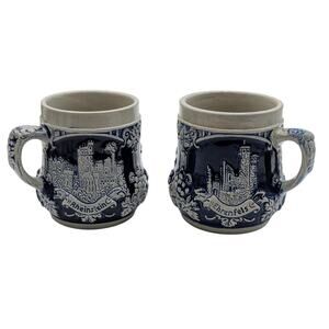 Pair German Reinhold Merkelbach Beer Mugs
